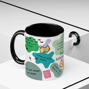 Travel Affirmation Coffee Mug: Vibrant Ceramic Mug for Self-Care