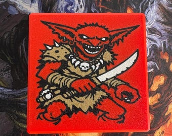 Goblin Commander Deck Box – MTG EDH Card Case with Window, Magnetic Closure