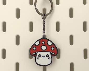 Cute Kawaii Mushroom Keychain