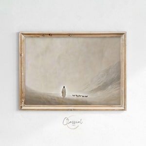 PRINTABLE Christian Artwork Jesus Wall Art, Parable of The Lost Sheep, Jesus Abstract Painting, Good Shepherd, Christian Decor, Art 178