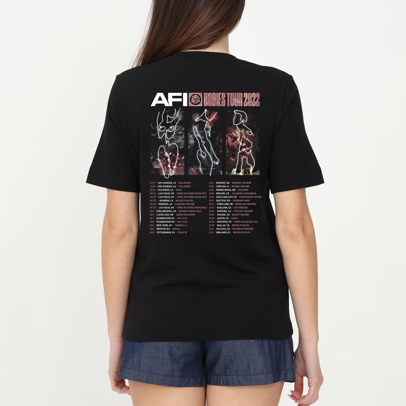 afi bodies tour merch