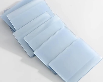 Inserto para porta tarjetas transparente - 20 ranuras - Para billeteras y organizadores de bricolaje - 2 piezas/paquete.