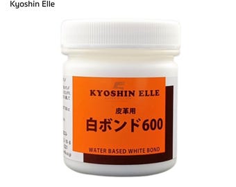Pegamento para cuero Kyoshin Elle n.° 600 – Adhesivo blanco a base de agua de 180 ml – Fabricado en Japón