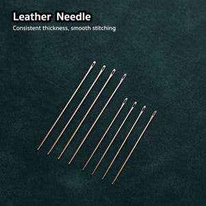 Agujas para coser cuero – Punta redonda – 2 tamaños disponibles - [5 uds./paquete]
