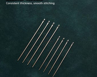Leather Stitching Needles – Round Tip – 2 Sizes Available - [5 pcs/pack]