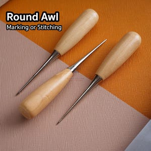 Round Leather Marking Awl – Stitching & Pattern Tool. [1 Pcs.]