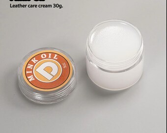 Mink Oil Cream, leather care, in the leather oil group, size 30g.