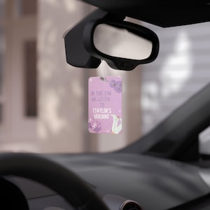 Swiftie Car Air Freshener | Swiftie Gift | Eras Tour Merch | TS Inspired Scents | Cute Car Accessory for Swifties | Fun Fan Gift Idea