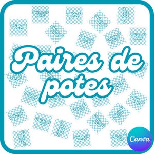 Jeu de mémoire - Paires de potes - Template