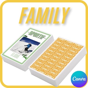 Jeu des 7 familles personnalisable - FAMILY - Template