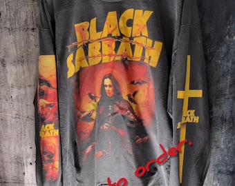 Vintage 1985 Black Sabbath World Tour Rock on Devil Graphic