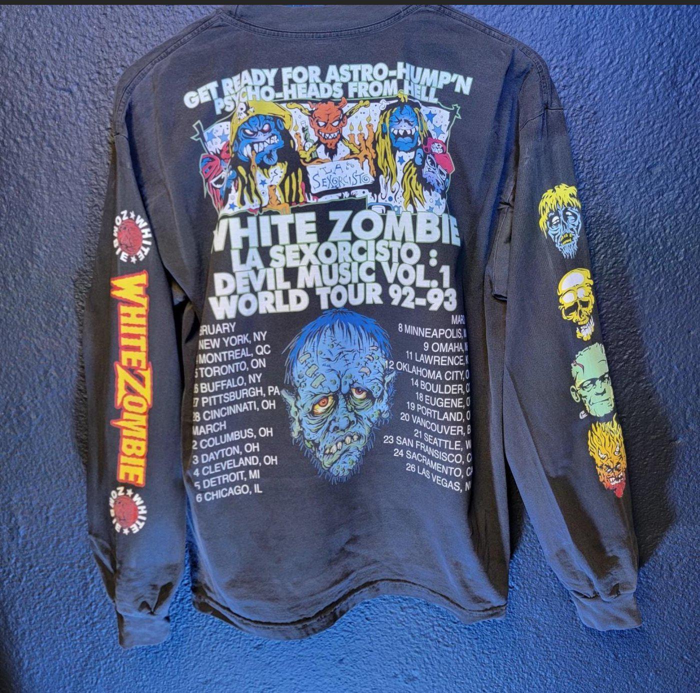Custom White Zombie 1993 Tour Long Sleeve Shirt – Vintage Style
