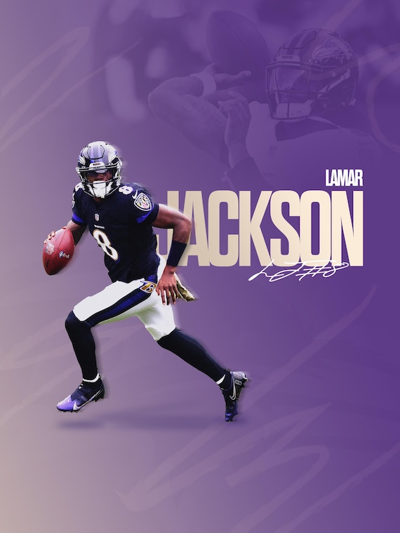 lamar jackson jersey purple and gold