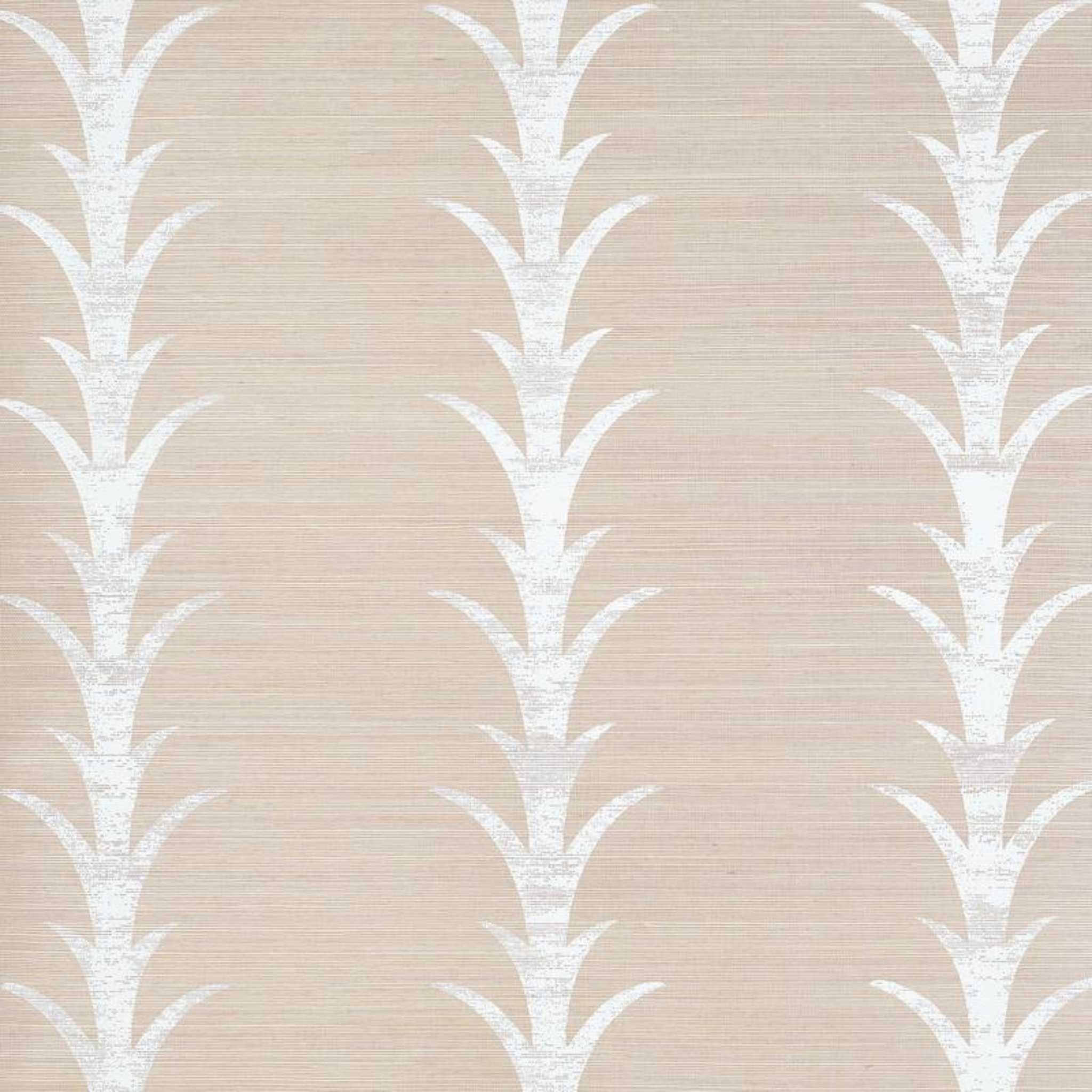 Acanthus Stripe Sisal Wallpaper by Schumacher
