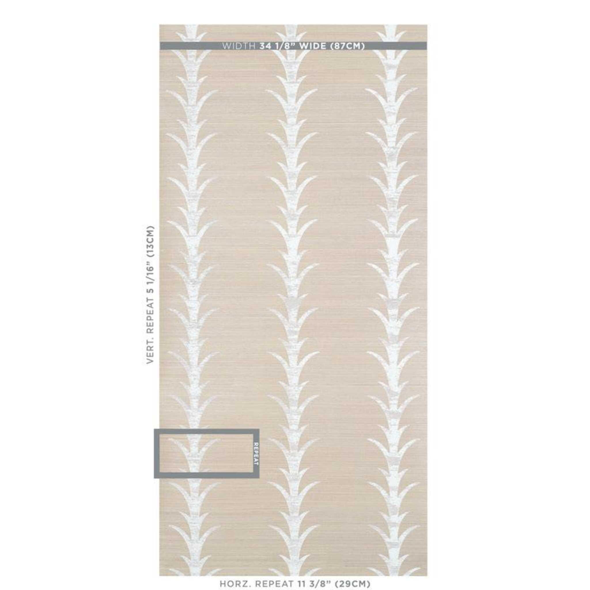 Acanthus Stripe Sisal Wallpaper by Schumacher - Etsy