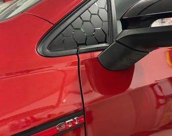 2x Avery front window stickers Golf 8 mk8 just honeycomb or with GTI GTE R CS