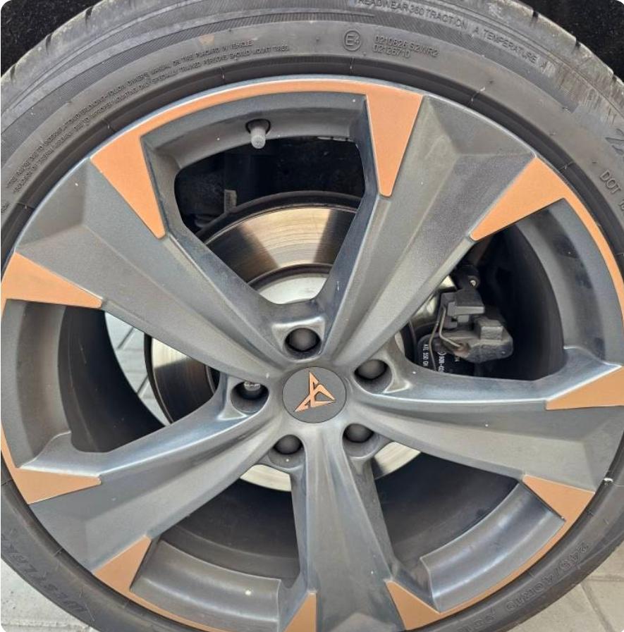 22x stickers covering thermoformable copper copper ateca 19 inches look cupra