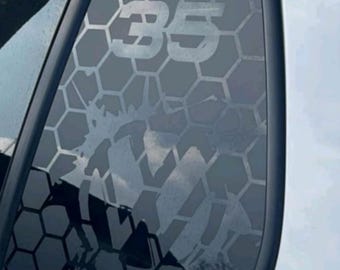 2x Avery rear window stickers for Golf 6 edition 35
