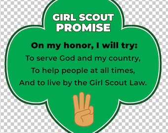 Girl Scouts Promise Law Printable Download