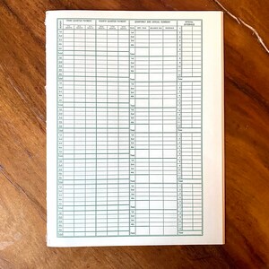 16 vintage grootboek-boekhoudspreadsheets van Church Treasurer Records, Kladpapier om te knutselen, journaling