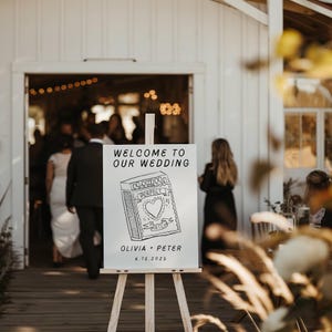 Perfect Match Wedding Welcome Sign
