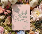 Girl Dinner Party Invite