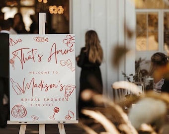 That’s Amore bridal shower sign