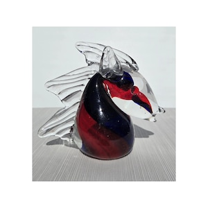 Unique Murano glass figurine Seahorse - Venetian Murano glass handmade - home decoration - Gift -Vintage Murano Figurine - Italian gift