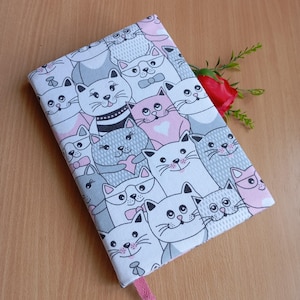 A5 Notebook Cover, Adjustable Book Cover, Book Sleeve, Book Pouch, Padded Book Cover, Bible Cover, Bookish, Fabric Cover,happy planner cover