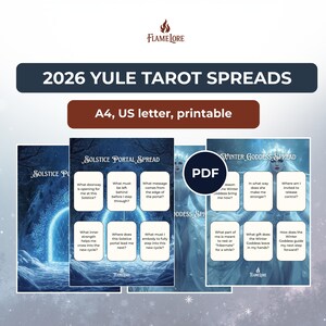 Yule Tarot Spread Bündel • Wintergöttin • Sonnenwende Portal