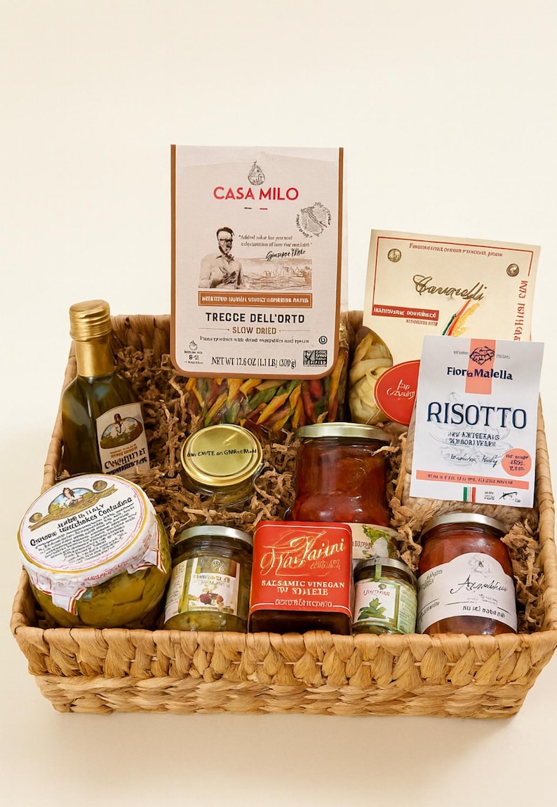 Italian Gourmet Gift Basket - Etsy