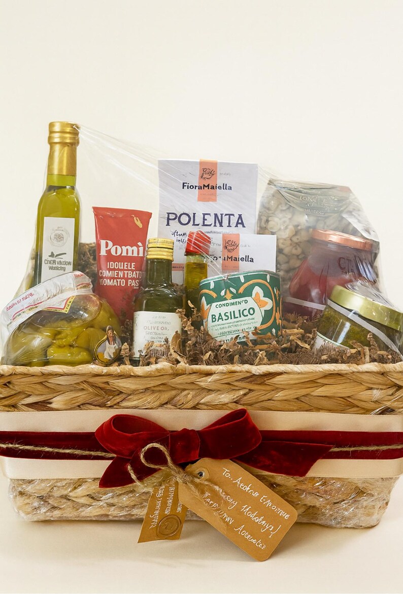 Italian Gourmet Gift Basket - Etsy