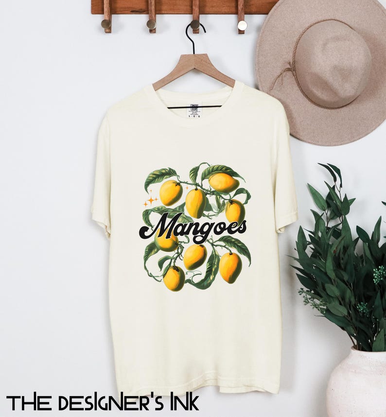 Mango Aesthetic Tshirt Botanical Vintage T Gardener Gift Retro Fruit Mango Aesthetic Tshirt Botanical Vintage T Gardener Gift Retro Fruit