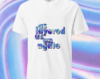Agate Aesthetic Tshirt, Rock Tee, Geology Lover T-shirt, Crystal Lover Shirt, Magical T, Stone Tee, Minerals Gems Tee, Unisex Gift, Mystic T