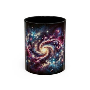 Galactic Swirl Kaffeetasse, Kosmisches Universum Design, Einzigartiges Geschenk für Astronomen, Weltraumliebhaber, Astrologie-Enthusiasten, Esoterische Dekoration