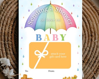 Printable Baby Shower Gift Card Holder • Gender Neutral • DIY Instant Download