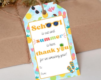 Printable Teacher Gift Tags. 2"x3.5". Instant Download and Print, No Editing Required. TEACHGIFT