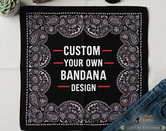 Personalized Bandana, Make Your Own Custom Bandana, Photo Bandana, Customized Bandana, Satin Bandana Set, Pet Accessory, Customized Gifts