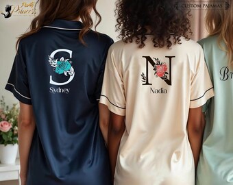 Custom Flower Girl Pajamas | Kids Pajamas Set | Junior Bridesmaid Pajamas | Birthday Gifts | Sleepover Party PJs | Bridesmaid Gifts