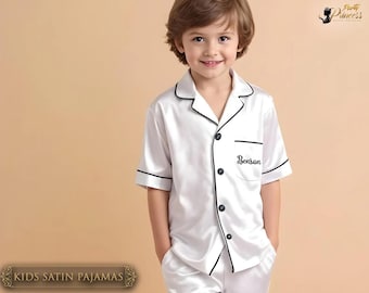 Kids Pajamas Set | Personalized Flower Girl Pajamas | Junior Bridesmaid Pajamas | Birthday Gifts | Sleepover Party PJs | Bridesmaid Gifts