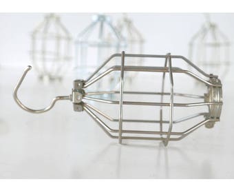 CAGES LIGHT BULB Industrial Steampunk Mechanical Lighting Factory Machinist Clamp On Garage Bar Fixture Restaurant DiY Shop