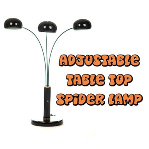 BLACK & BRASS Spider lamp table top (Not floor model) contemporary post modern vintage adjustable