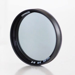 CAMERA FILTER B+W 52e TOP- POl Lens Made in Germany vintage Photography analog polarizing polarizing 35mm student TheHeartTheHome Etsy 6
