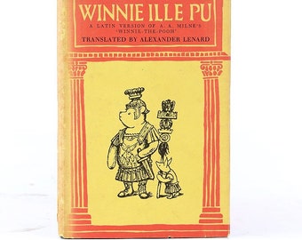 BOOK 1961 WINNIE The Pooh Novel Latin Winnie Illie Pu Alexander Lenard A. A. Milne Kids Humor Imagination  Storytime Gift Idea