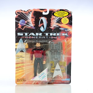 ACTION FIGURE William Riker STAR TReK next generation space toy kids 1990s roddenberry Trekkie Klingon galactic enterprise  Romulan 32