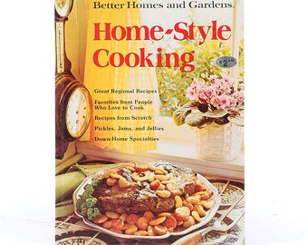 COOKBOOK 1975  Better Homes & Garden HOME STYLE Cooking Cook Book  Vintage Culinary Kitchen Mid Century  Recipes TheHeartTheHome