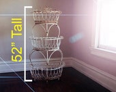 Victorian Plant Stand 52 39 39 Metal Wire Multi Tier Garden Bathroom Towel Stand Store Fixture Porch Organization Shelf Stand TheHeartTheHome