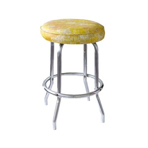 STOOL 1960&#39;s Yellow and Chrome Vintage Mid Century Danish 1950s  Brought To You By TheHeartTheHome on Etsy!