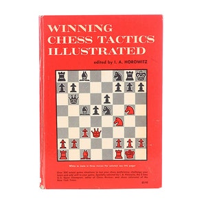 BOOK CHESS 1963 Guide manual Game board illustrated strategy tactics review horowitz putnam mid century gentleman gift queen king pawn