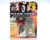 ACTION FIGURE William Riker STAR TReK next generation space toy kids 1990s roddenberry Trekkie Klingon galactic enterprise Romulan 32